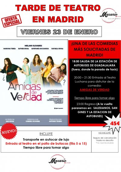 TARDE DE TEATRO EN MADRID 