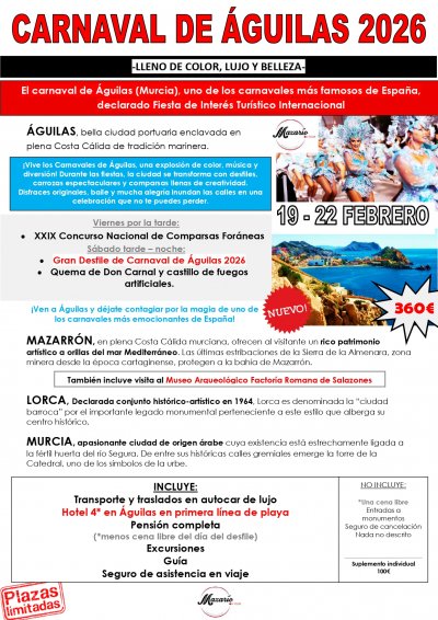 CARNAVAL DE AGUILAS 2026