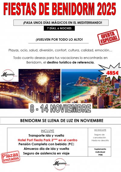 FIESTAS DE BENIDORM 2025
